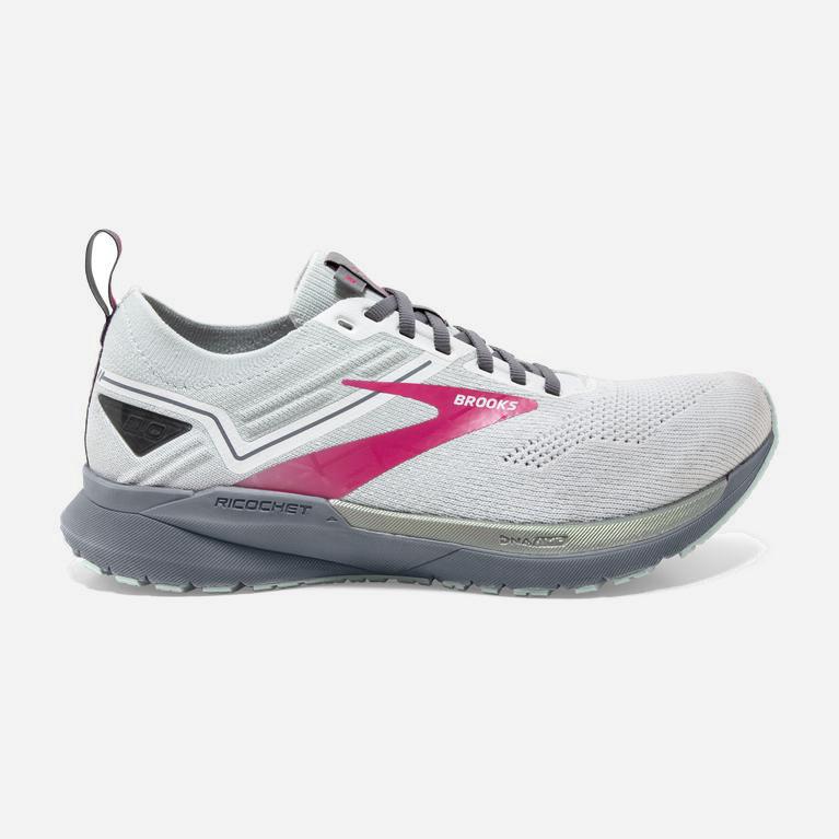 Ténis Brooks Ricochet 3 Lightweight Sapatilhas De Corrida Para Estrada Mulher Branco /Rosa (02463CSP